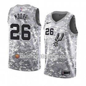 Camiseta Hombre NBA San Antonio Spurs Ben Moore 26 2018-19 Nike Gris Swingman